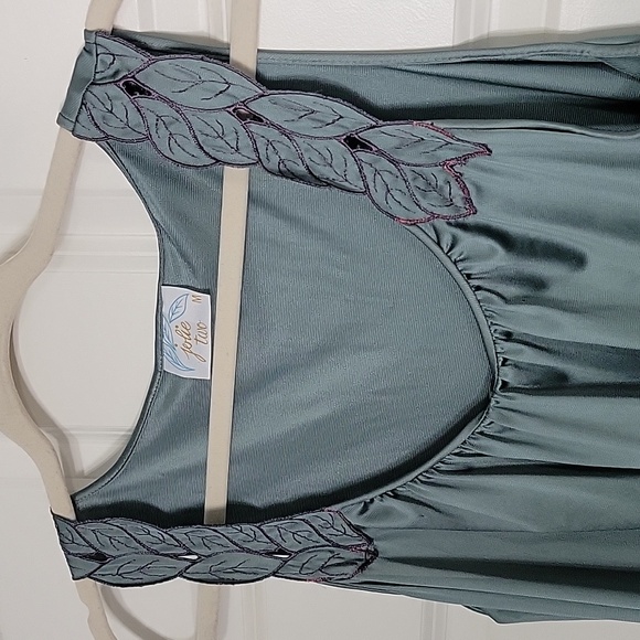 ✨️LAST CHANCE✨️ Vintage Hand Dyed Jolie Two Sleep Set Size Medium in Ivy Green - Picture 6 of 14